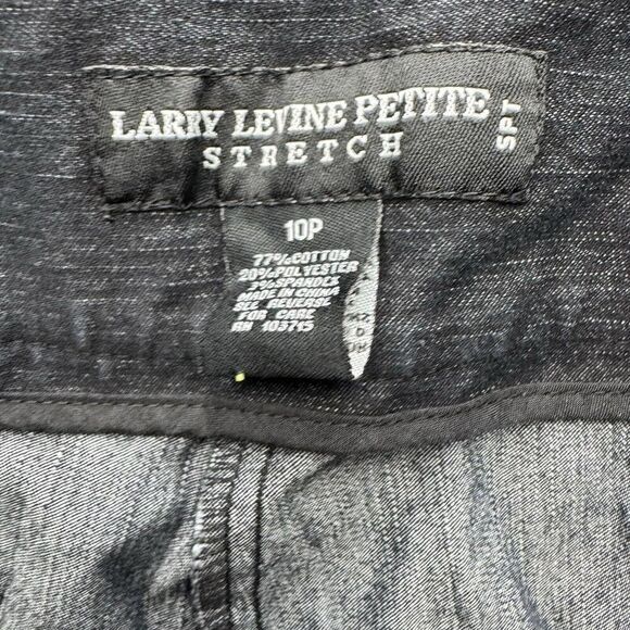 Larry Levine Petite Stretch Belted Cropped Jeans Size 10P, SKU: 166-2702 - Picture 3 of 8